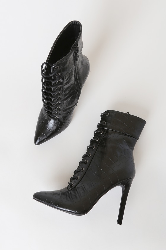 mid heel stiletto boots