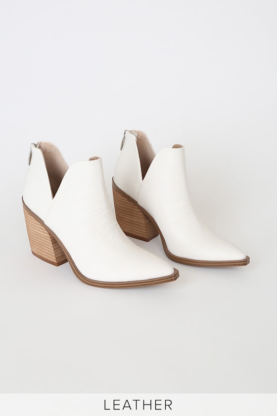 Steve Madden Alyse - White Genuine 