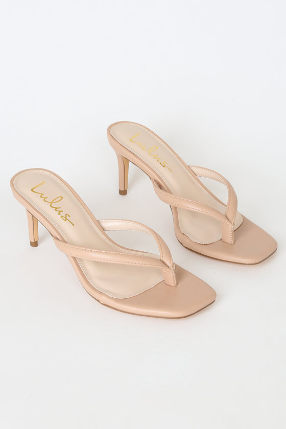 Scottie Nude High Heel Sandals 4
