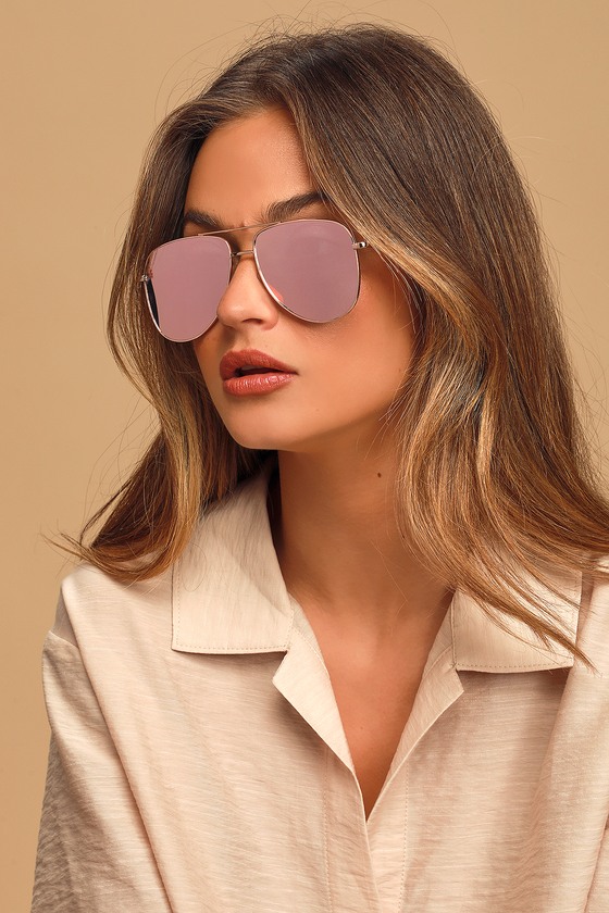 sunglasses rose gold mirror