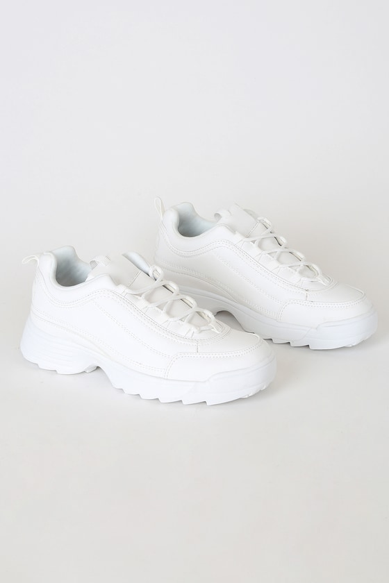 white lace slip on sneakers