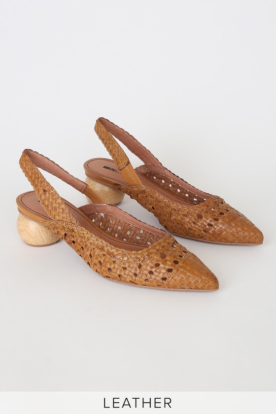 woven slingback shoes