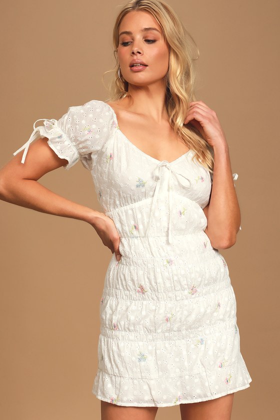 lulus white eyelet dress