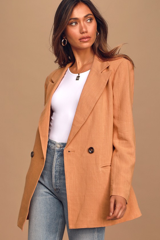 dusty peach blazer