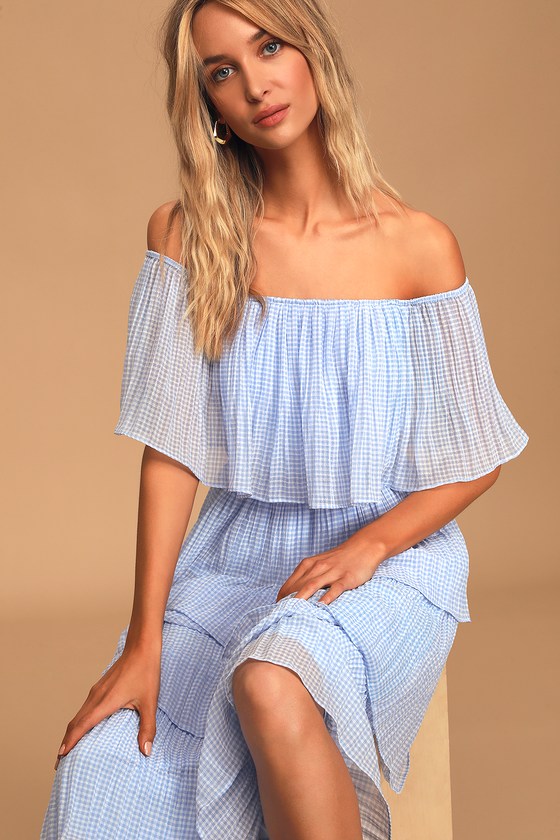lulus gala ready off the shoulder dress