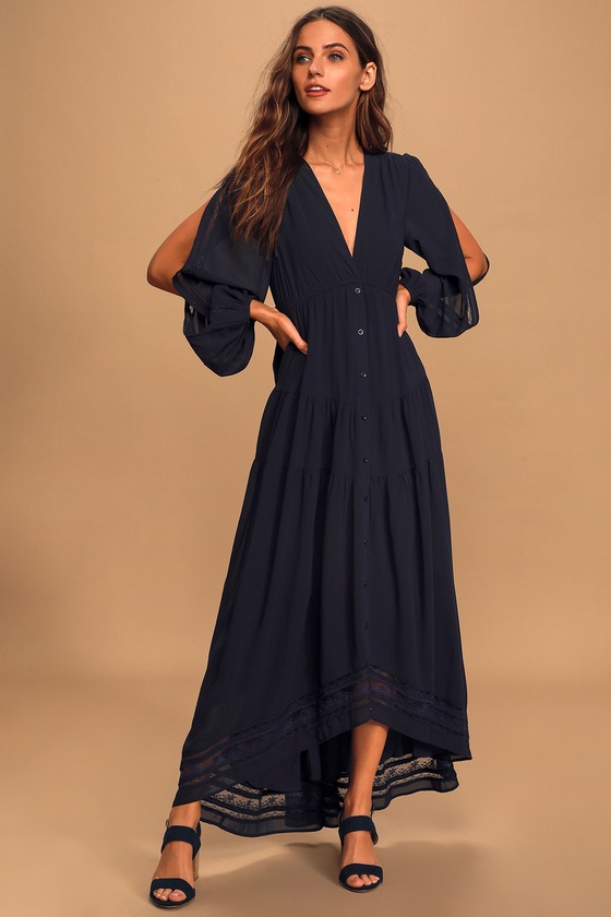 mauve and navy blue outfits