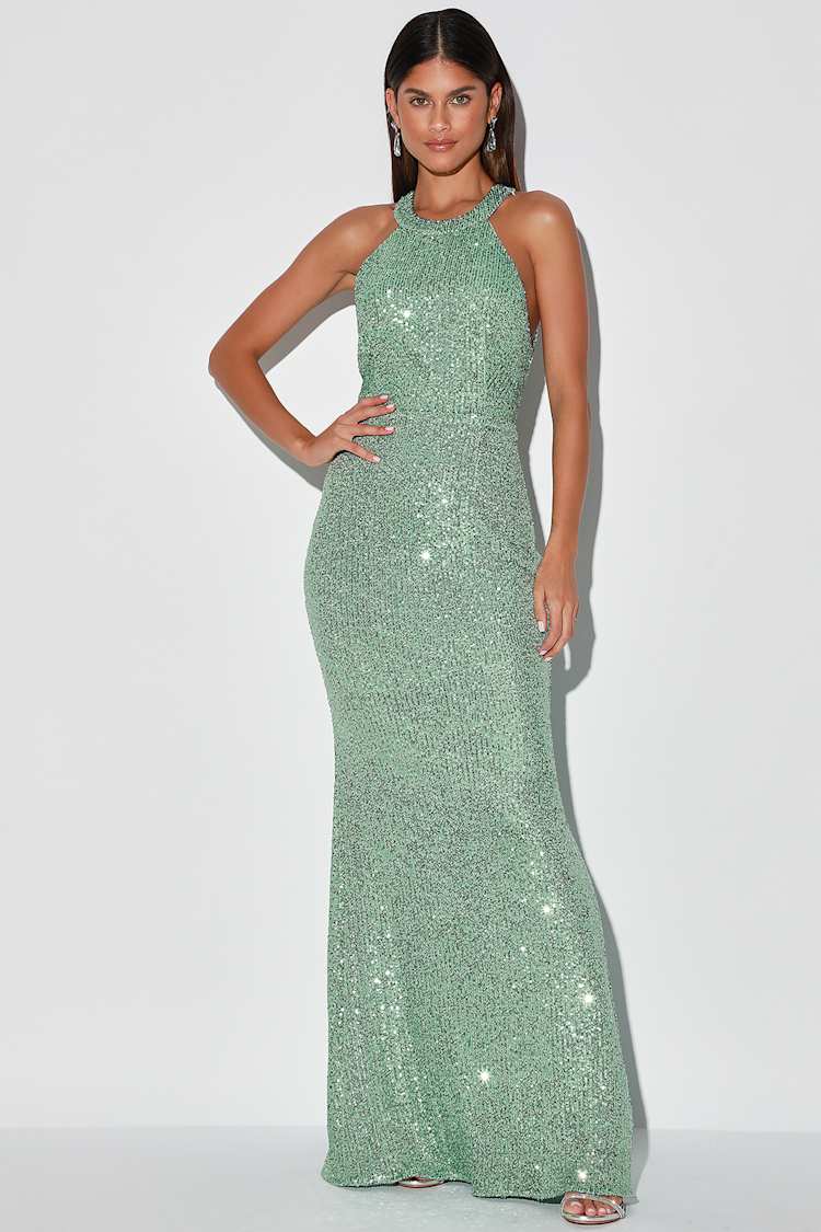 mint green muslimah dress Elizabeth K GL2280 - Long Mermaid Dress
