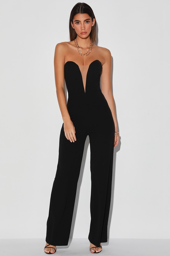 lulus black jumpsuit