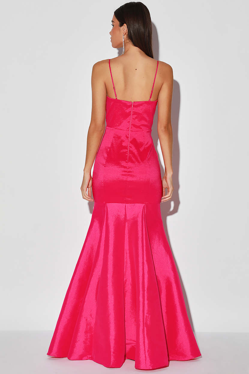 open lace back dress A-Line Round Neck Pink Satin Homecoming/Party Dress with Beading US2 / Custom Color main image 0