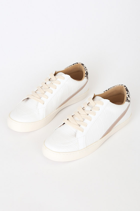 Kimia White Multi Animal Print Sneakers 2