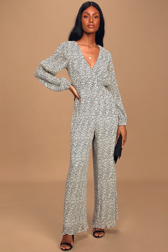 Dot Print Jumpsuit Polka Dot Jumpsuit Cute Jumpsuit Lulus