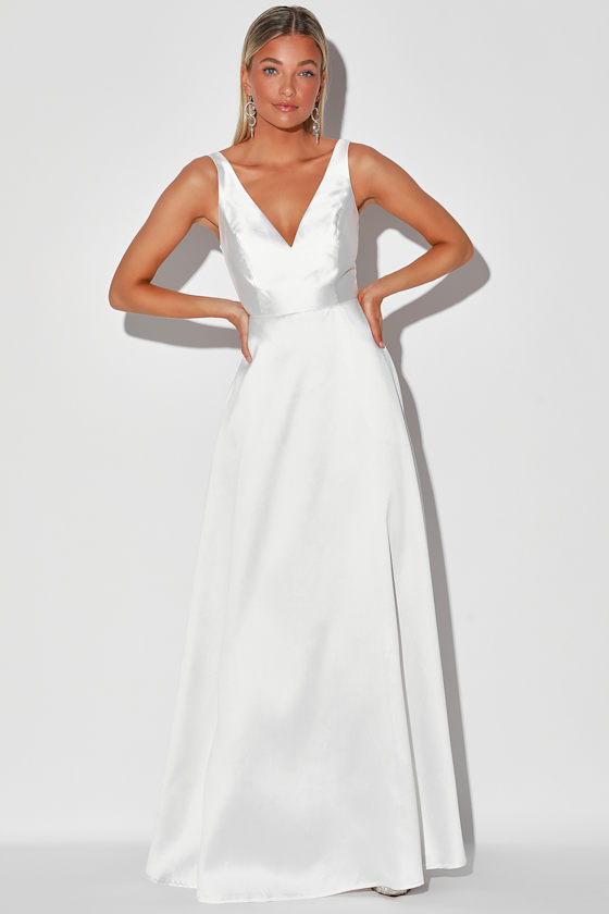 lulus white backless dress
