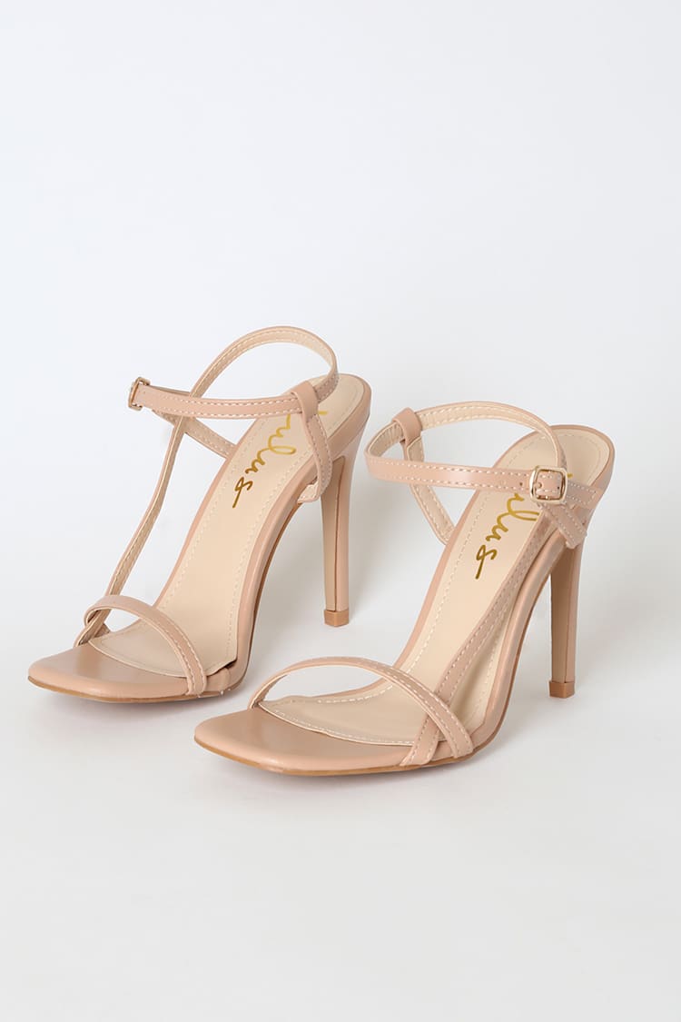 Vacie Nude High Heel Sandals