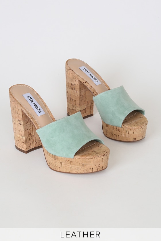 steve madden cork wedges