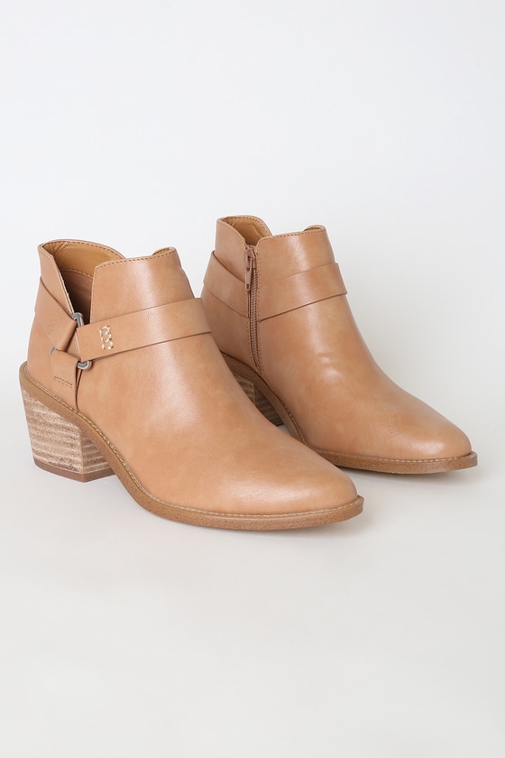 report tan booties