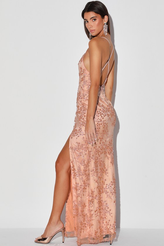 lulus pink sequin dress