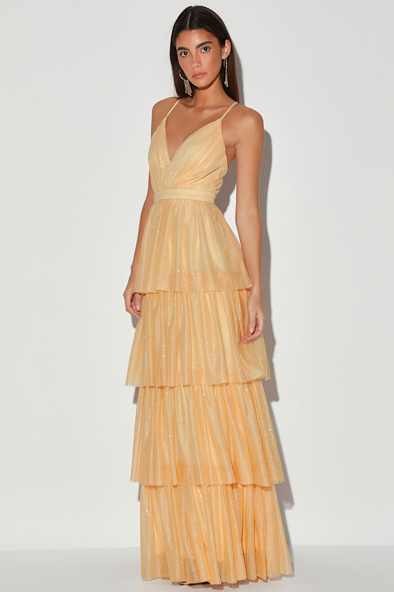 lulus champagne sequin dress