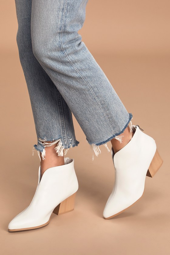 white shoes ankle