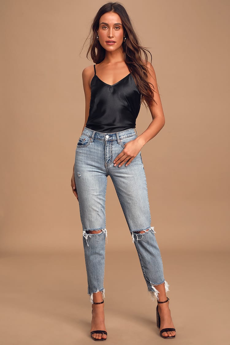 Easy to read series myself Daze Denim Straight Up - Light Wash Jeans - High Rise Jeans - Lulus