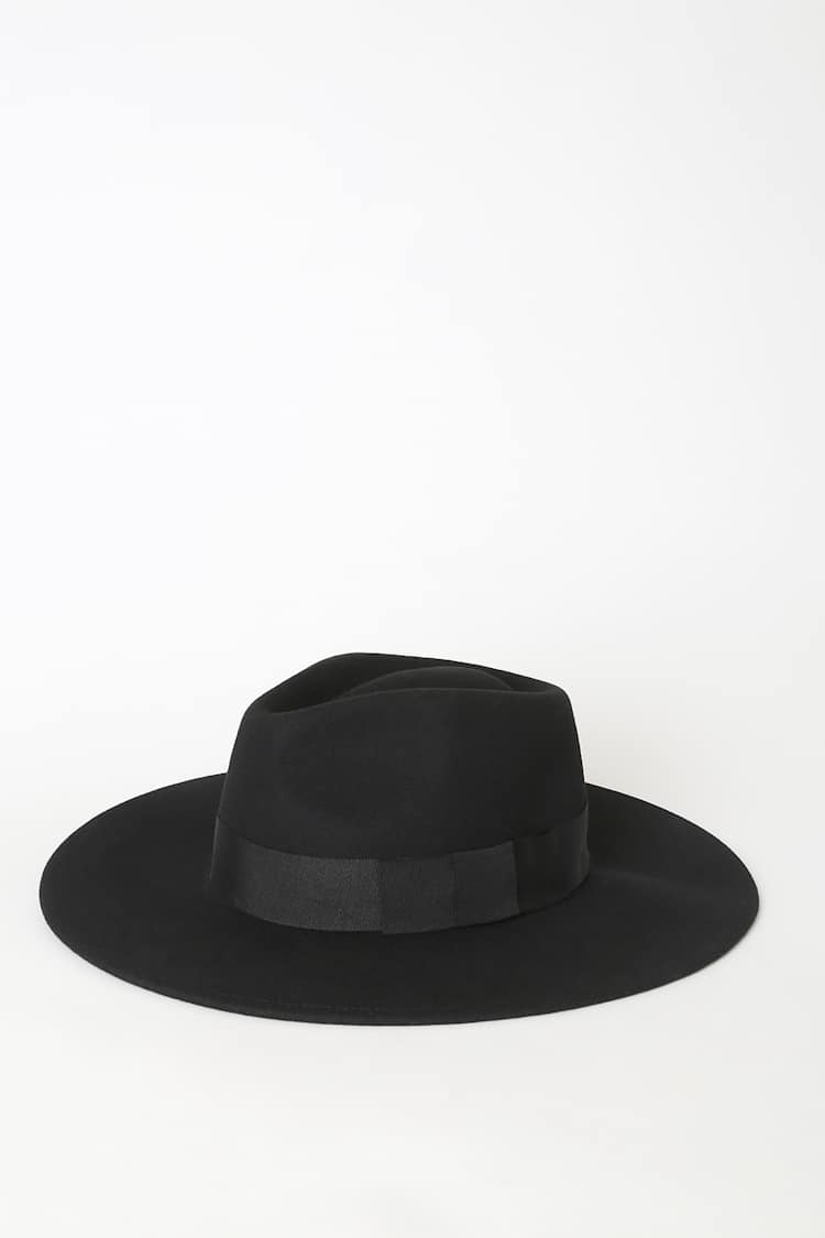 Brixton Joanna - Black Fedora Hat - Wool Fedora - Felt Hat  display picture 1