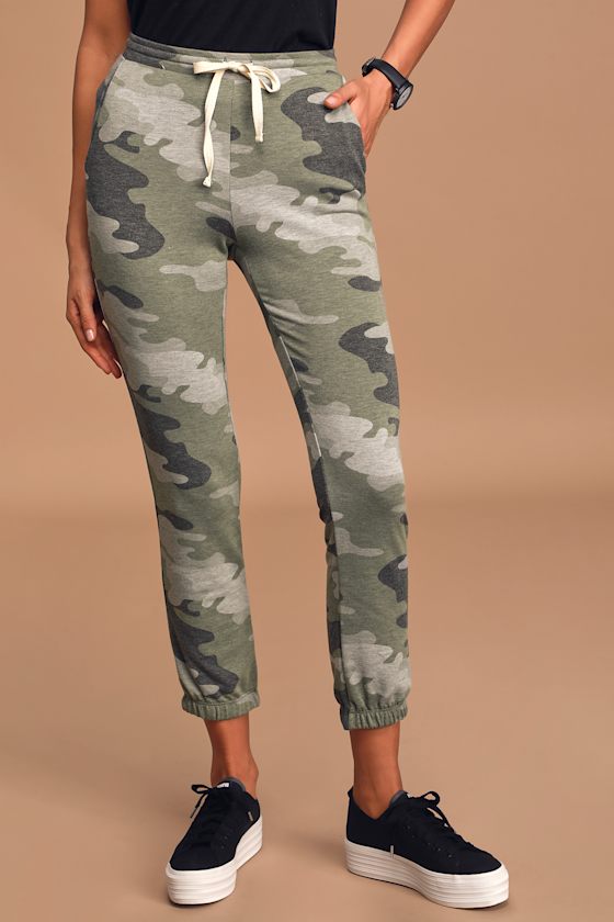 Green Camo Joggers
