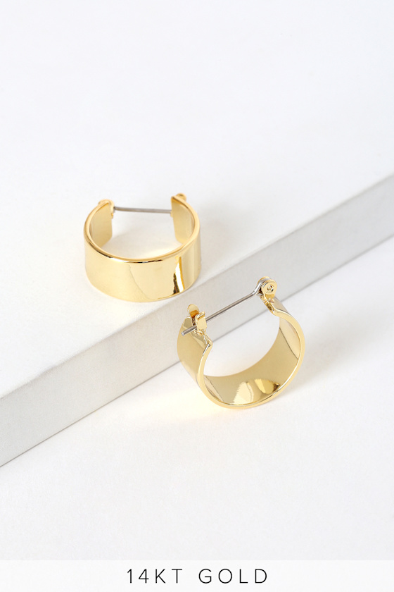 Positano 14k Gold Hoop Earrings 3