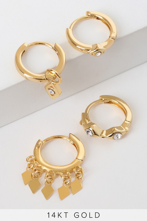 14Kt Gold Hoop Earring Hoop Earrings