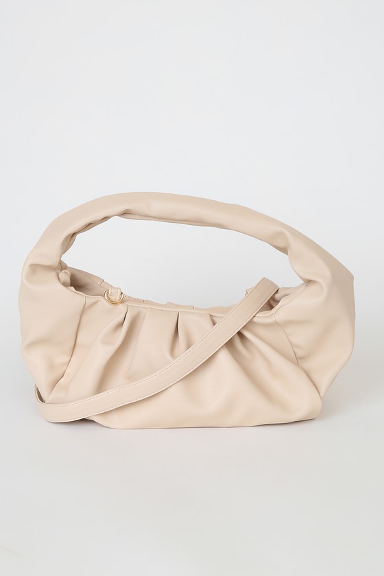 light beige handbag