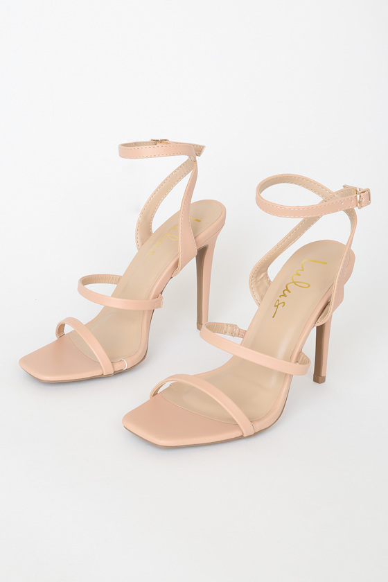 Leticiya Nude Ankle-Strap High Heel Sandals 3