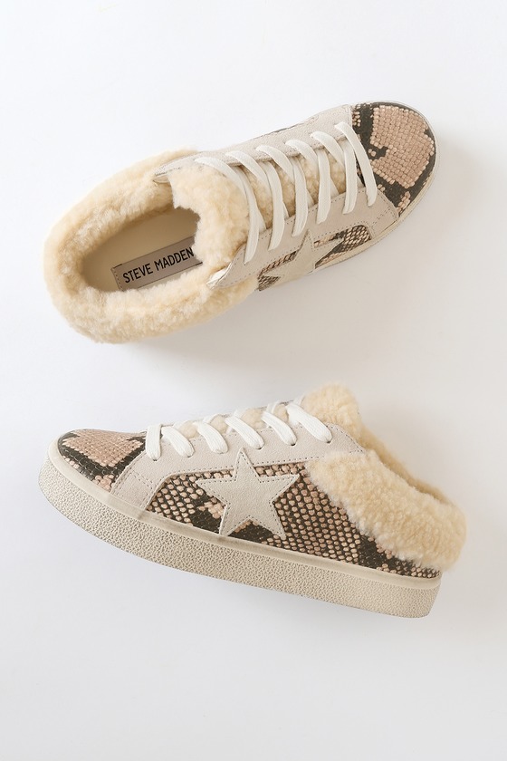 steve madden snake slip ons