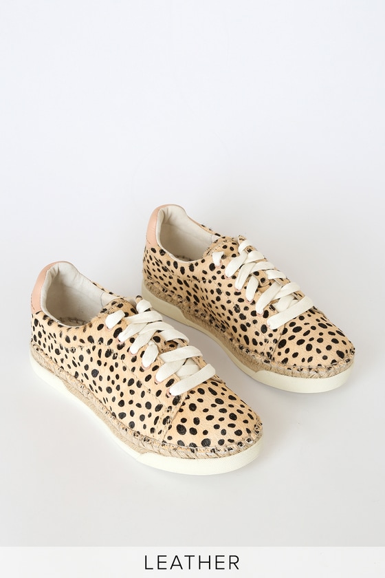 leopard espadrille sneakers