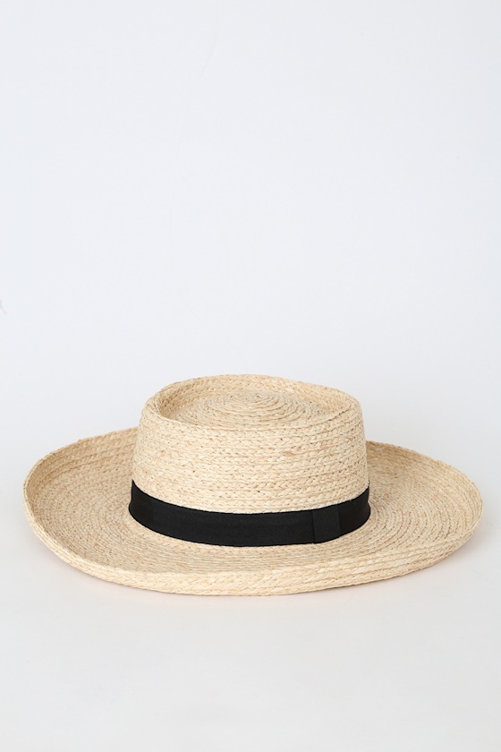 On the Playa Beige Straw Boater Hat 1