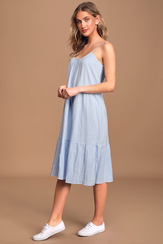 Dress Forum Sea Blue Twist Back Midi Dress main image 0