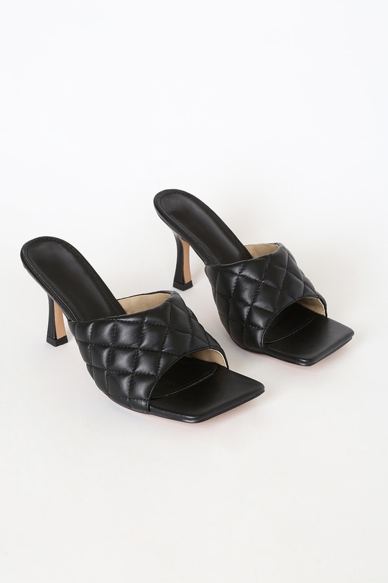 square high heel sandals