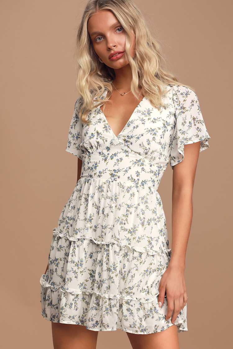 floral mini dress