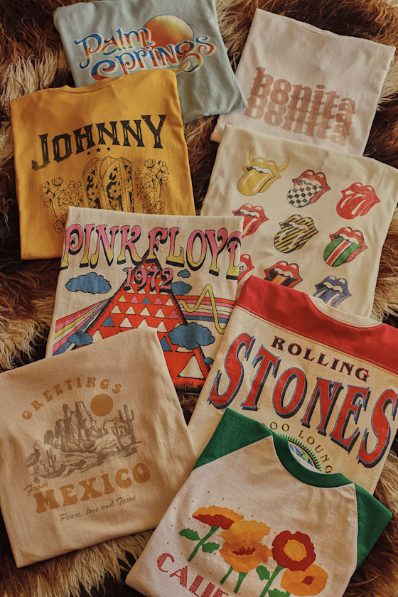 Rolling Stones Voodoo Lounge White Multi Graphic Tee 6