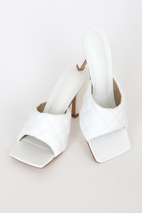 square high heel sandals
