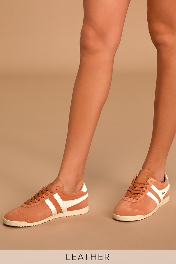 peach sneakers