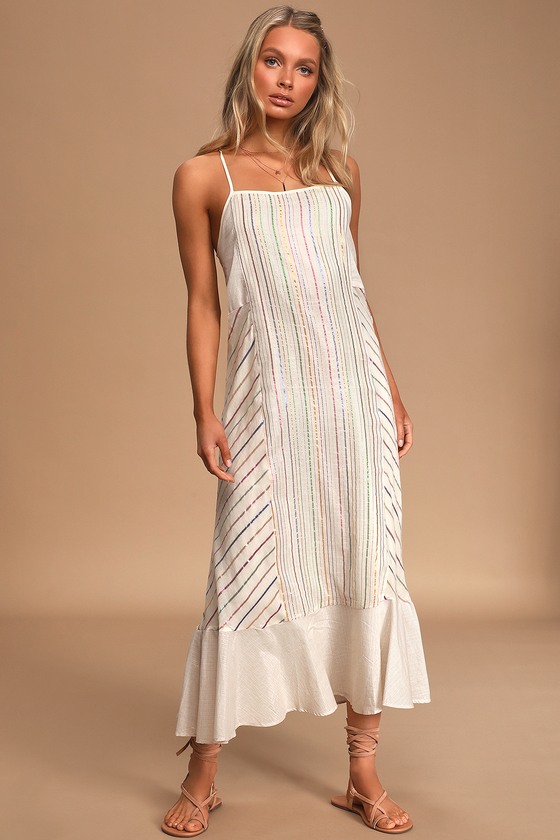 lulus rainbow dress