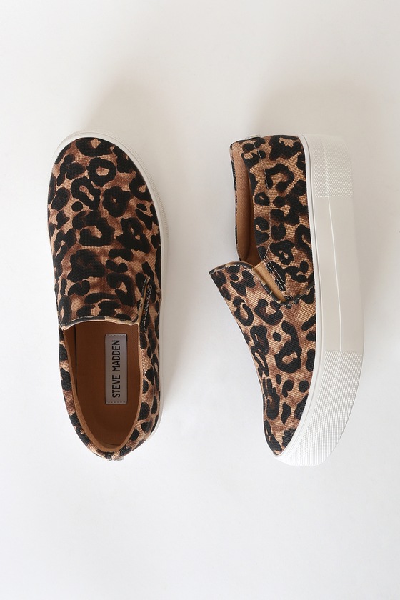 gills leopard print platform sneakers