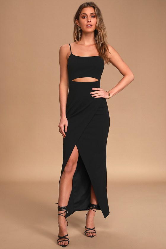 Sexy Black Maxi Dress - Cutout Maxi Dress - Bodycon Maxi Dress - Lulus