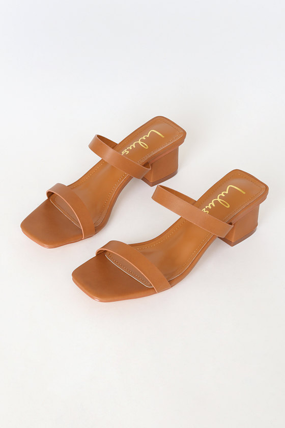 square toe mule sandal