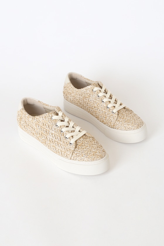 BC Footwear Support - Natural Raffia Sneakers - Woven Sneakers - Lulus