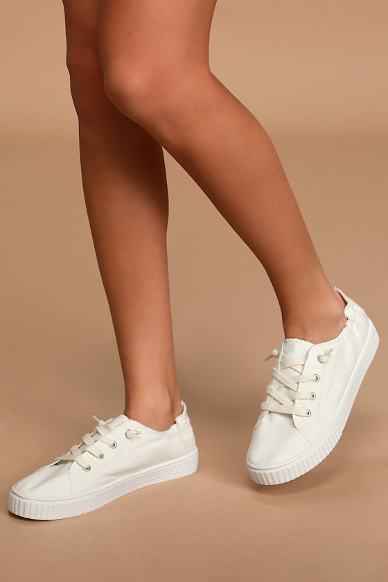 Marisa White Canvas Sneakers 2
