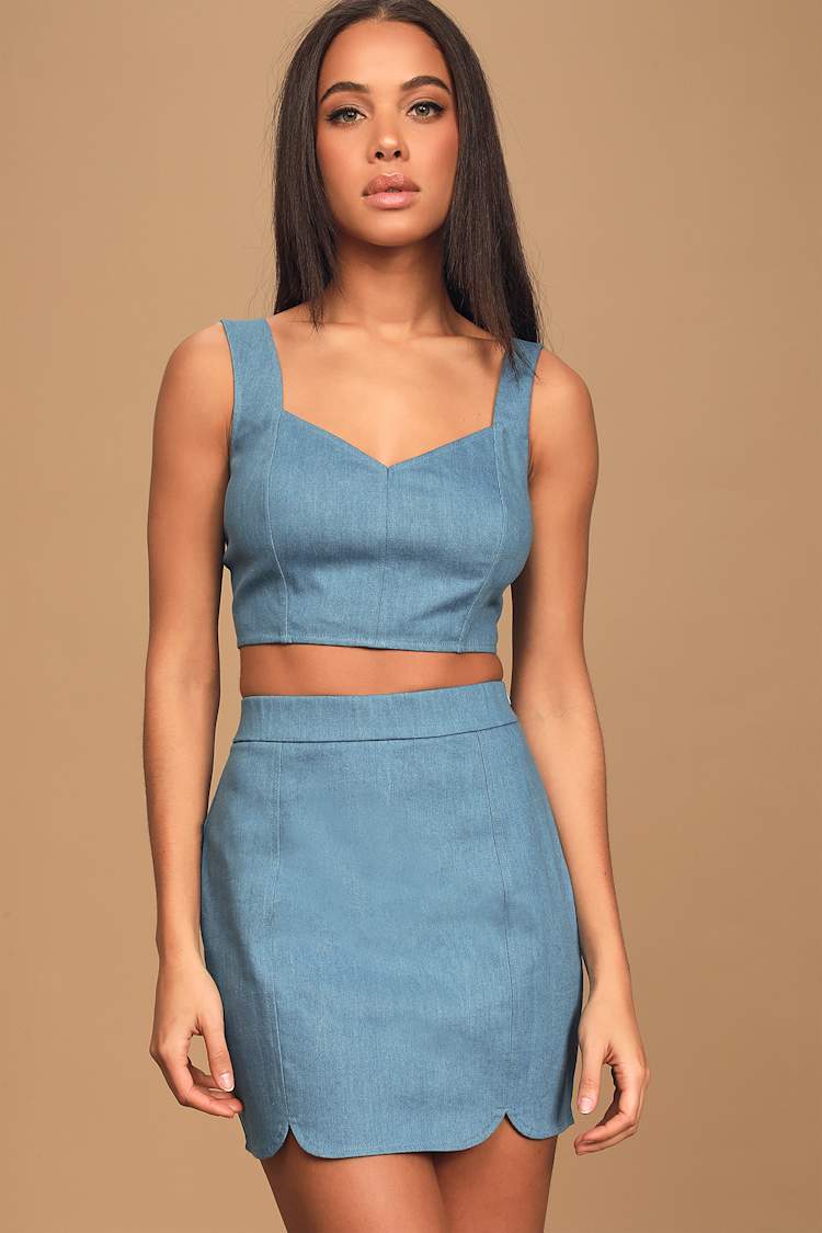 white christmas dresses V-neck Denim Dress Double Pocket Loose LARGE T-Shirt 2021 Two Piece Se –  Rae Jeans main image 0