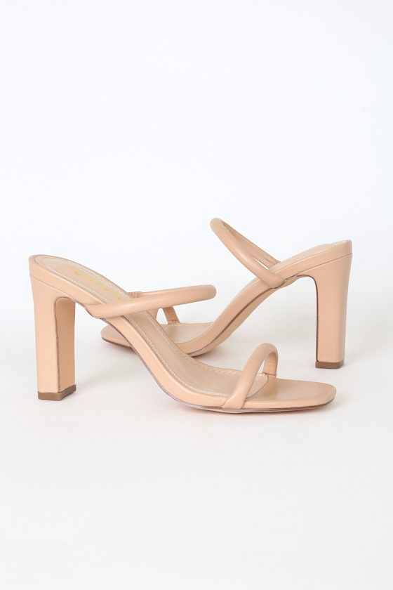 Xenya Nude High Heel Sandals 3