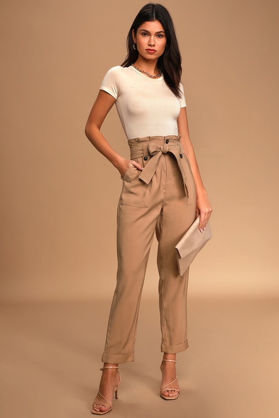 Buy Cream Trousers & Pants for Women by High Star Online | Ajio.com