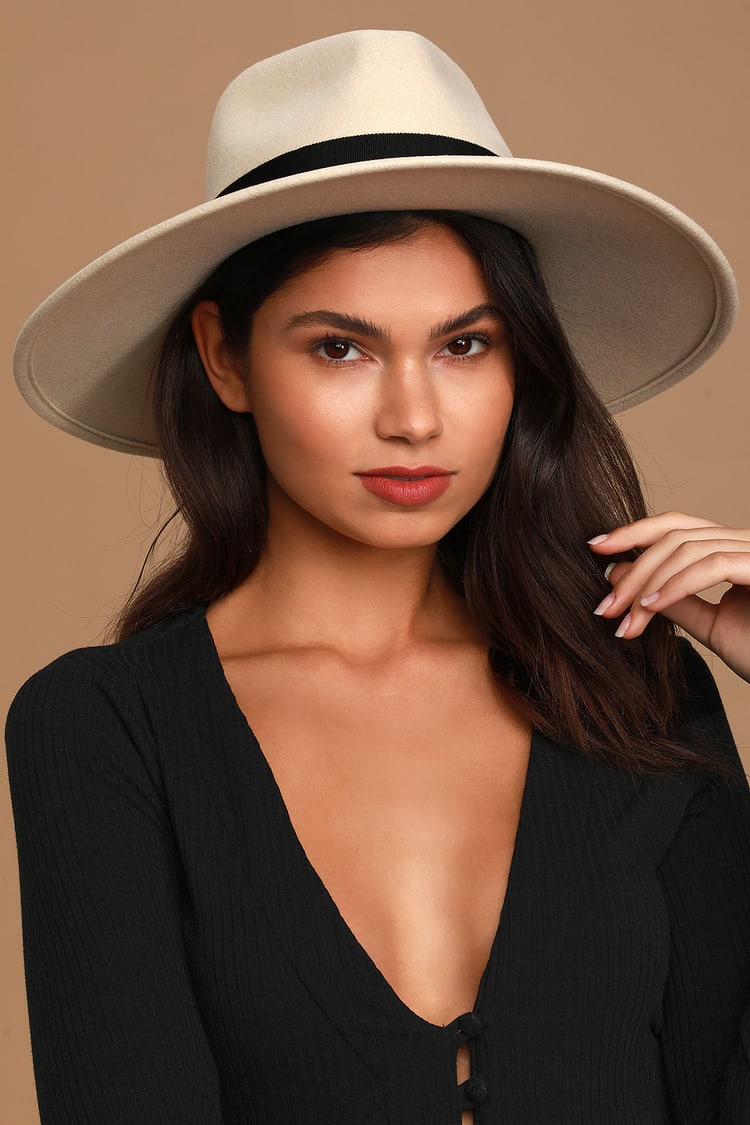 Brixton Joanna - Ivory Fedora Hat - Wool Fedora - Felt Hat - Lulus