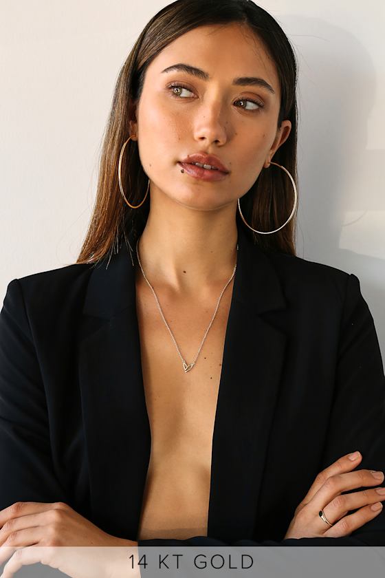 Lulus Hoop- Gold main image 1
