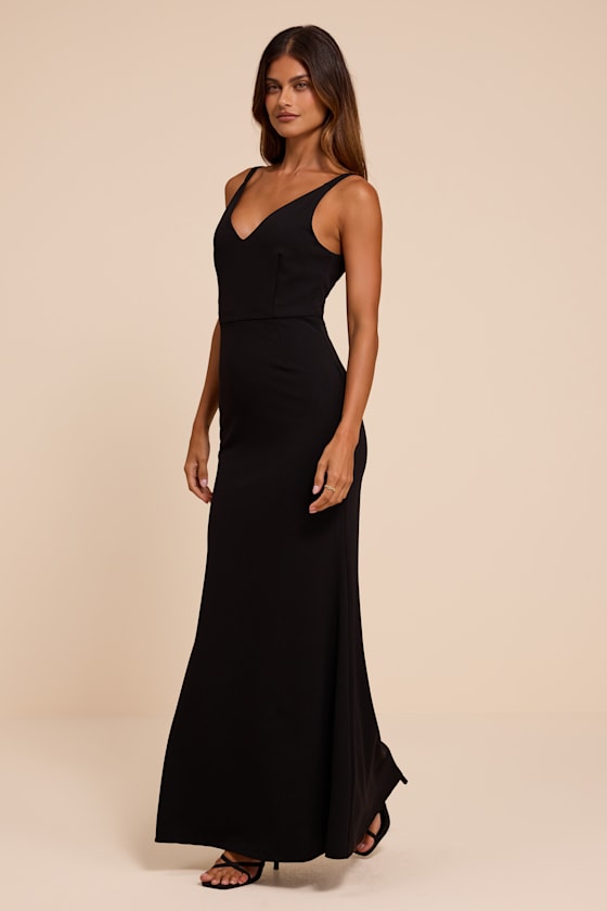 Melora Black Sleeveless Maxi Dress - thumbnail 4